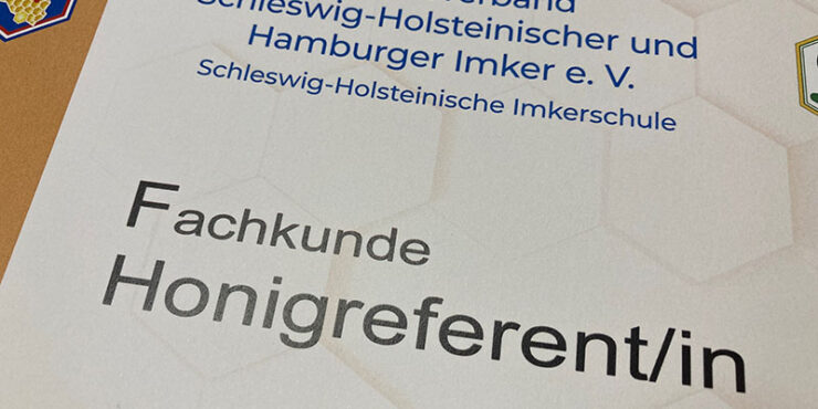 Honigreferent zur Durchführung der Schulung und Abnahme der Prüfung des Deutschen Imkerbund